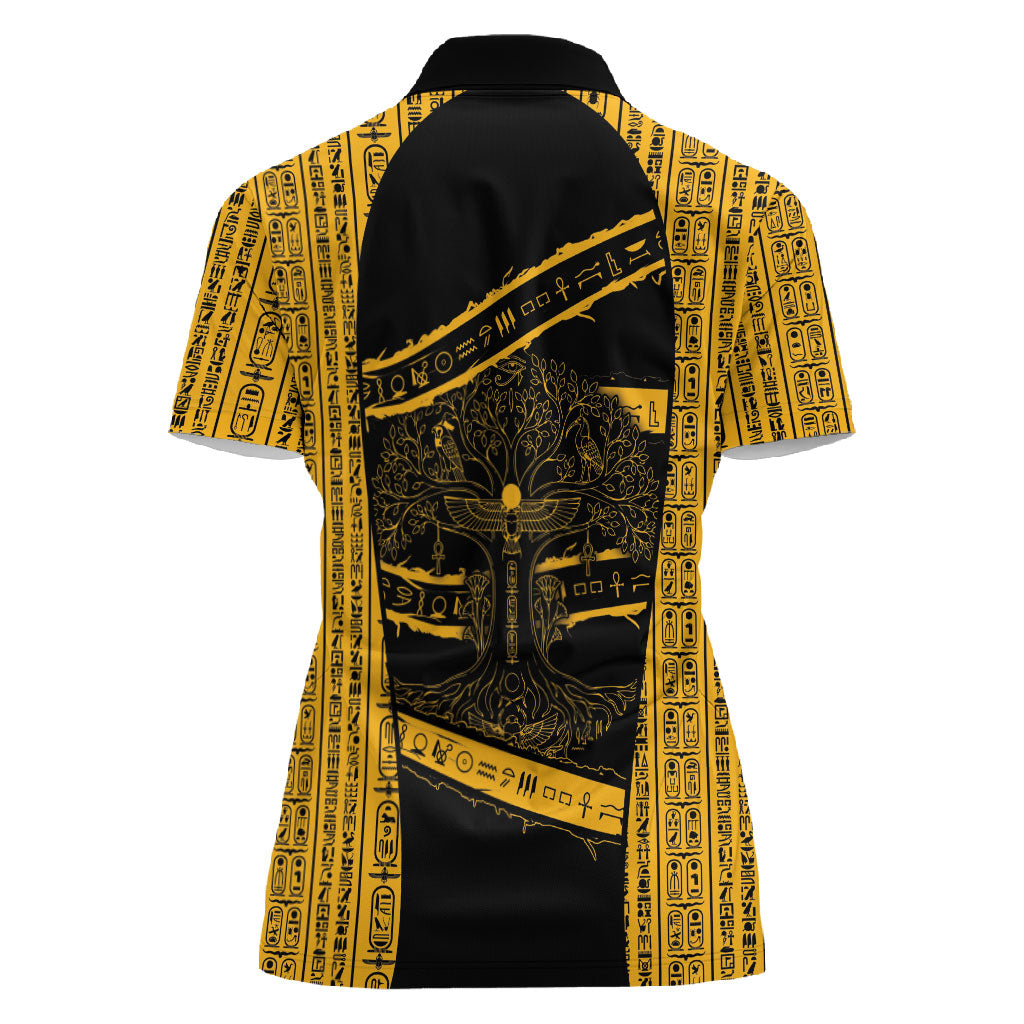 Egypt Tree Of Life Women Polo Shirt The Fig In Ancient Egyptian