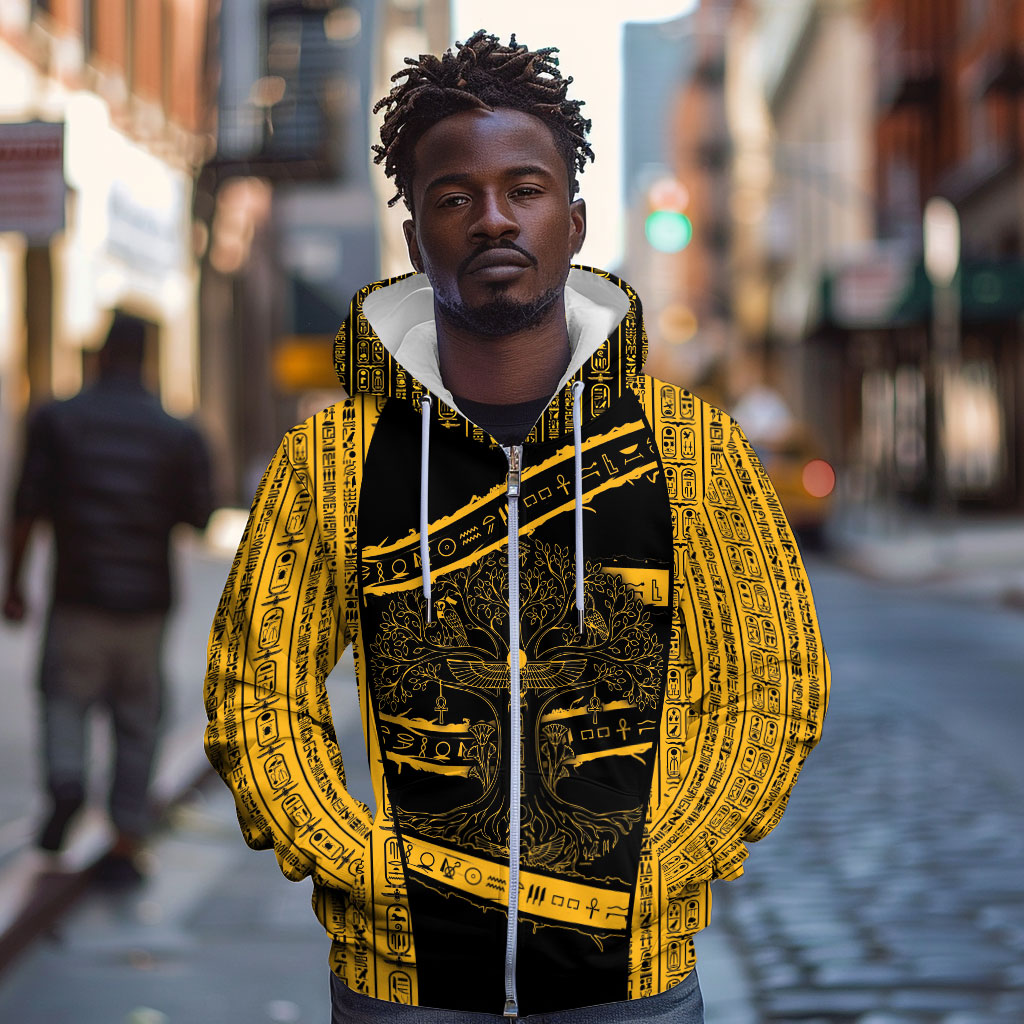 Egypt Tree Of Life Zip Hoodie The Fig In Ancient Egyptian