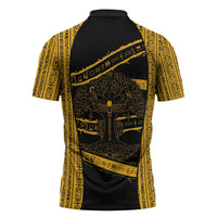 Egypt Tree Of Life Zipper Polo Shirt The Fig In Ancient Egyptian