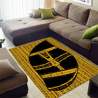 Egypt Sistrum Area Rug Ancient Mythology Sacred Rattling Instrument