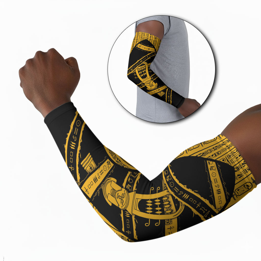 Egypt Sistrum Arm Sleeves Ancient Mythology Sacred Rattling Instrument