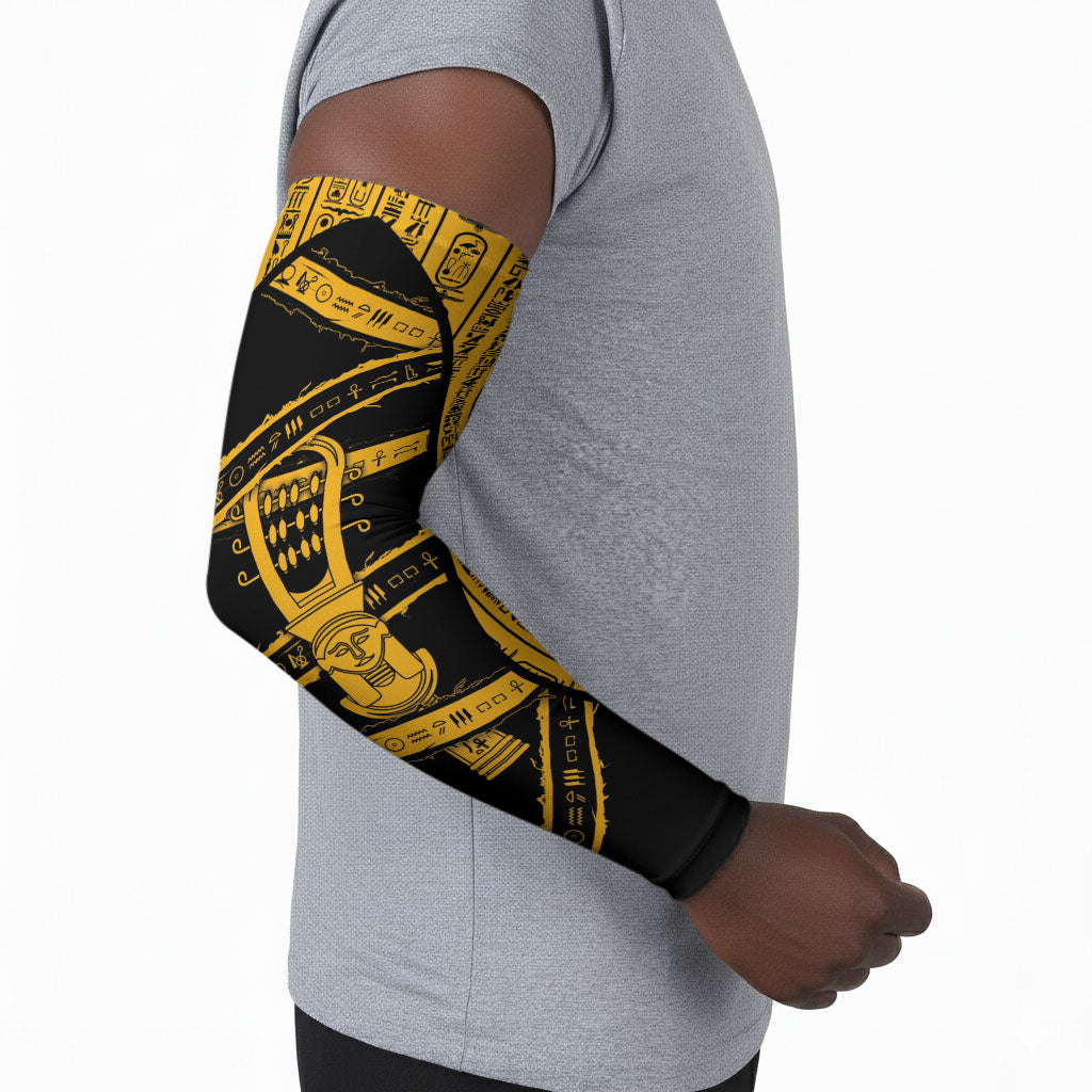 Egypt Sistrum Arm Sleeves Ancient Mythology Sacred Rattling Instrument