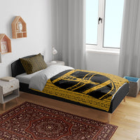 Egypt Sistrum Bedding Set Ancient Mythology Sacred Rattling Instrument