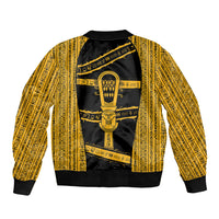 Egypt Sistrum Bomber Jacket Ancient Mythology Sacred Rattling Instrument