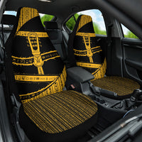Egypt Sistrum Car Seat Cover Ancient Mythology Sacred Rattling Instrument