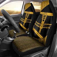 Egypt Sistrum Car Seat Cover Ancient Mythology Sacred Rattling Instrument