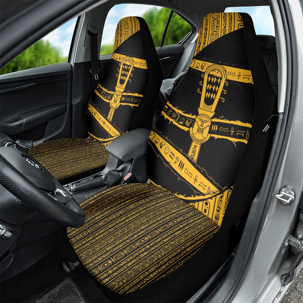 Egypt Sistrum Car Seat Cover Ancient Mythology Sacred Rattling Instrument