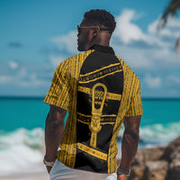 Egypt Sistrum Hawaiian Shirt Ancient Mythology Sacred Rattling Instrument