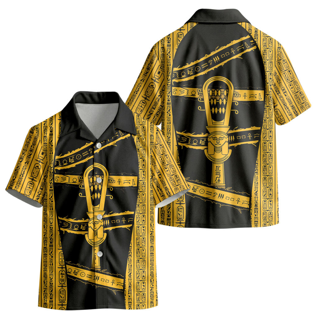 Egypt Sistrum Kid Hawaiian Shirt Ancient Mythology Sacred Rattling Instrument DT05