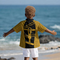 Egypt Sistrum Kid Hawaiian Shirt Ancient Mythology Sacred Rattling Instrument DT05