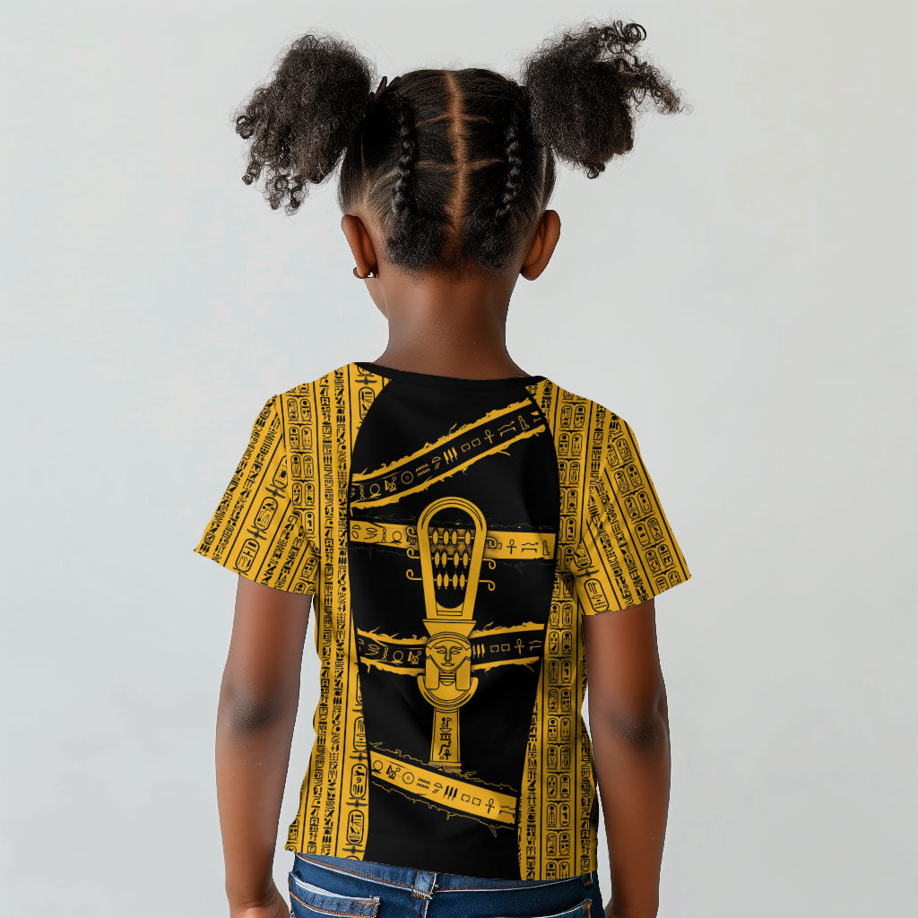 Egypt Sistrum Kid T shirt Ancient Mythology Sacred Rattling Instrument