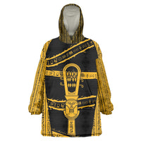 Egypt Sistrum Kid Wearable Blanket Hoodie Ancient Mythology Sacred Rattling Instrument