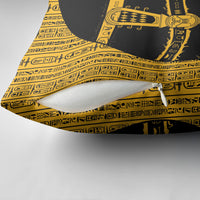 Egypt Sistrum Pillow Cover Ancient Mythology Sacred Rattling Instrument