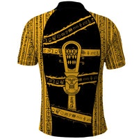 Egypt Sistrum Polo Shirt Ancient Mythology Sacred Rattling Instrument
