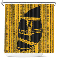 Egypt Sistrum Shower Curtain Ancient Mythology Sacred Rattling Instrument