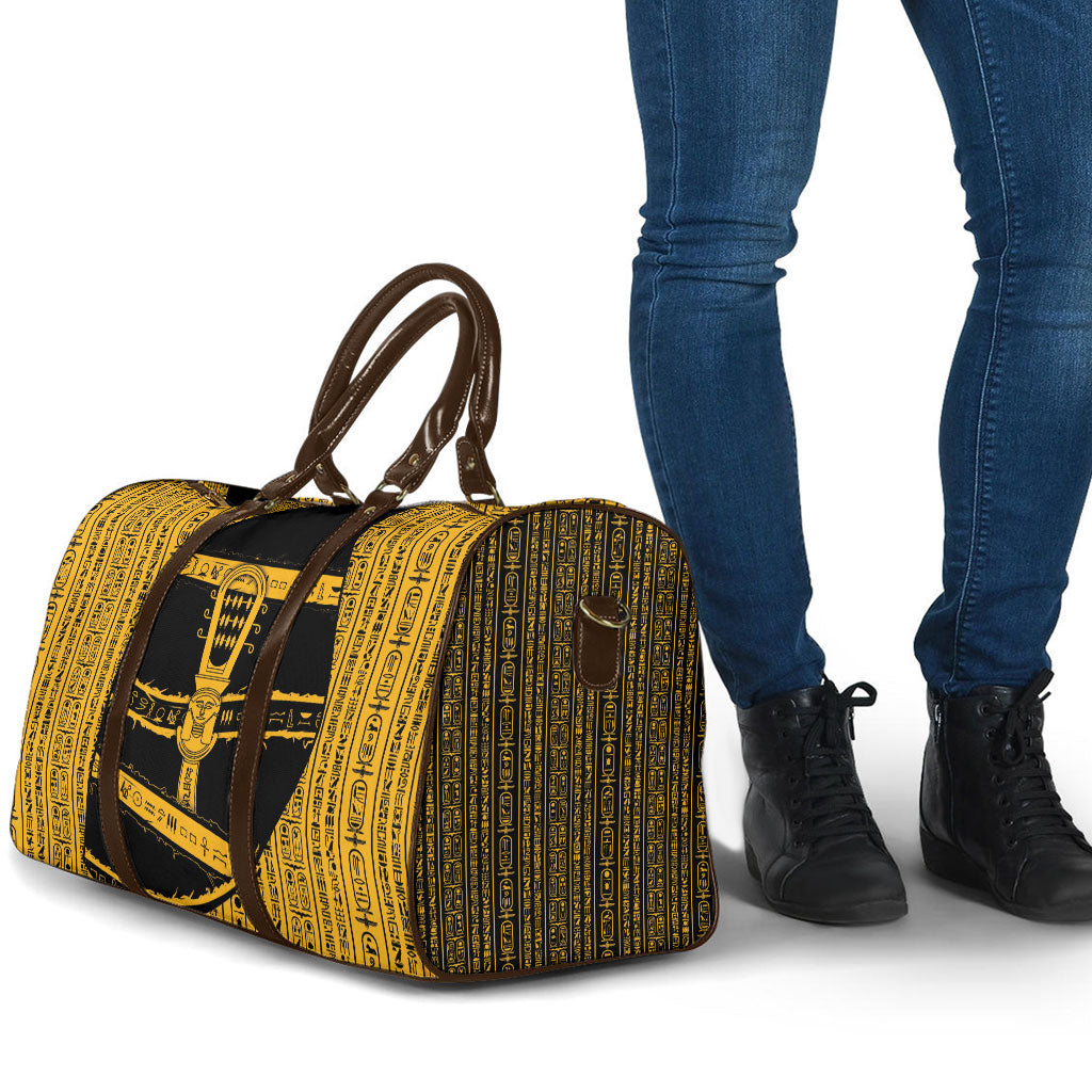 Egypt Sistrum Travel Bag Ancient Mythology Sacred Rattling Instrument