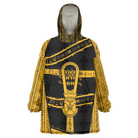 Egypt Sistrum Wearable Blanket Hoodie Ancient Mythology Sacred Rattling Instrument