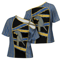 Egypt Nemyss Cross Shoulder Shirt Ancient Mythology Pharaoh Royal
