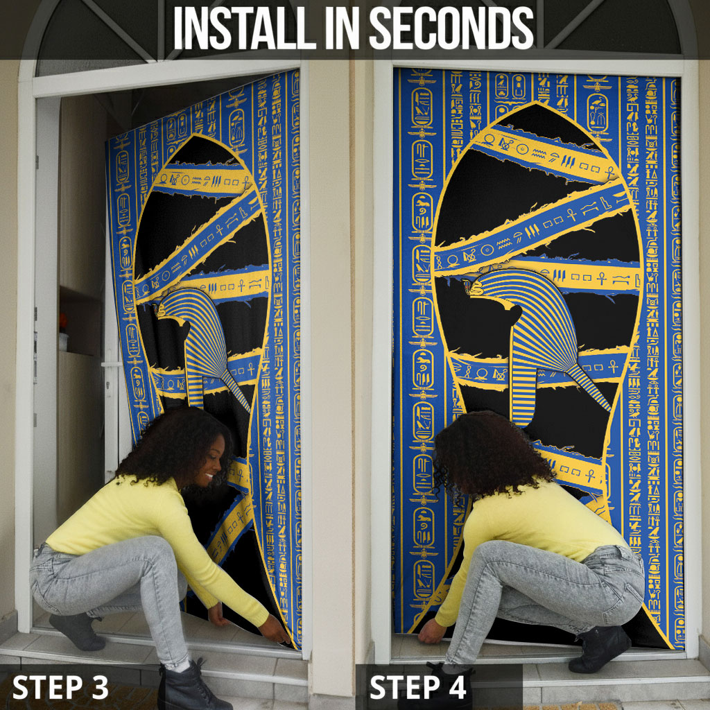 Egypt Nemyss Door Cover Ancient Mythology Pharaoh Royal