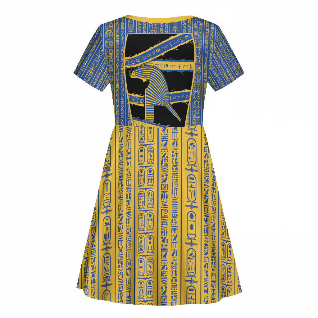 Egypt Nemyss Kid Short Sleeve Dress Ancient Mythology Pharaoh Royal