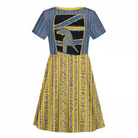 Egypt Nemyss Kid Short Sleeve Dress Ancient Mythology Pharaoh Royal
