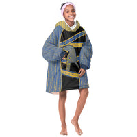 Egypt Nemyss Kid Wearable Blanket Hoodie Ancient Mythology Pharaoh Royal
