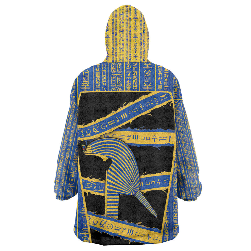 Egypt Nemyss Kid Wearable Blanket Hoodie Ancient Mythology Pharaoh Royal