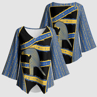 Egypt Nemyss Kimono Sleeve Blouse Ancient Mythology Pharaoh Royal