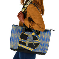 Egypt Nemyss Leather Tote Bag Ancient Mythology Pharaoh Royal
