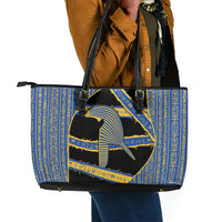 Egypt Nemyss Leather Tote Bag Ancient Mythology Pharaoh Royal