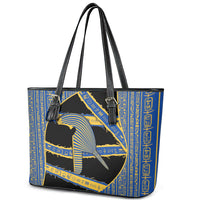 Egypt Nemyss Leather Tote Bag Ancient Mythology Pharaoh Royal