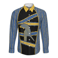Egypt Nemyss Long Sleeve Button Shirt Ancient Mythology Pharaoh Royal