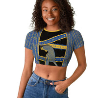 Egypt Nemyss Raglan Cropped T shirt Ancient Mythology Pharaoh Royal