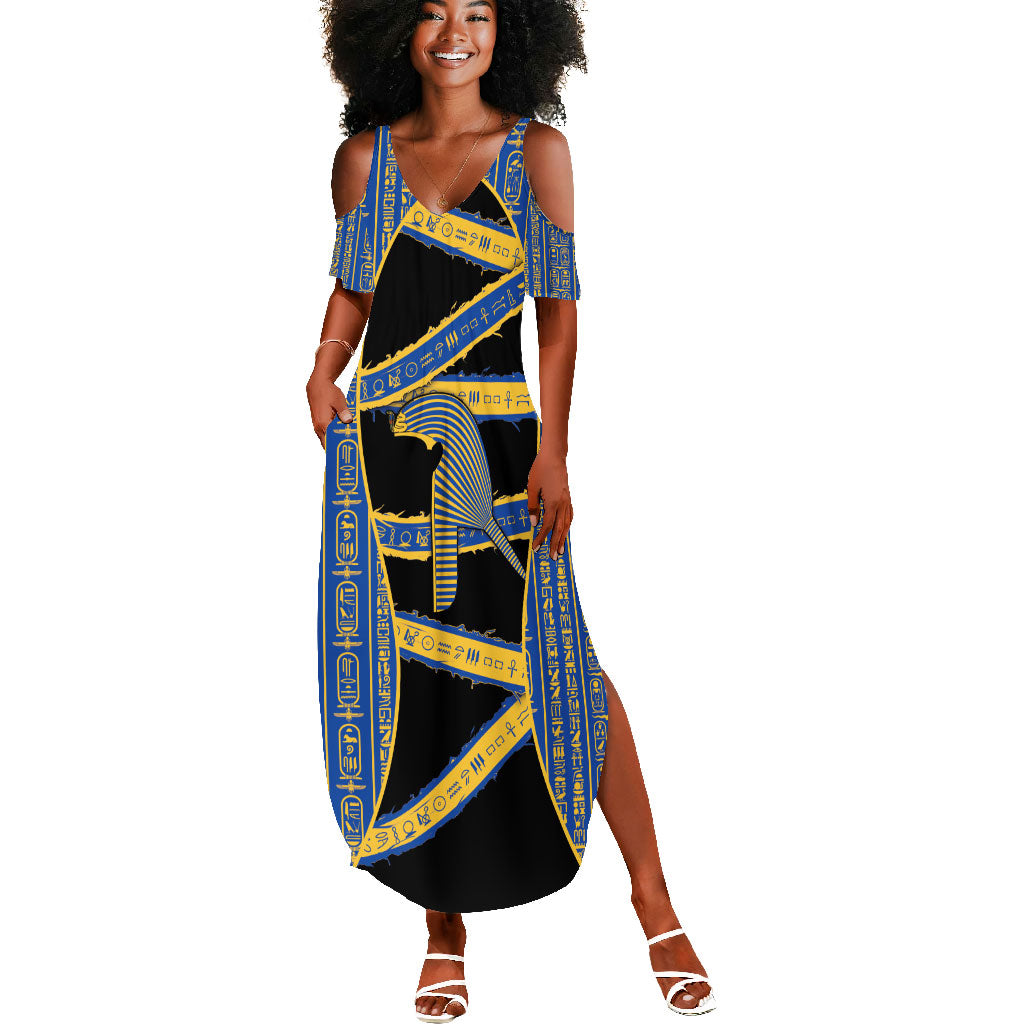 Egypt Nemyss Summer Maxi Dress Ancient Mythology Pharaoh Royal