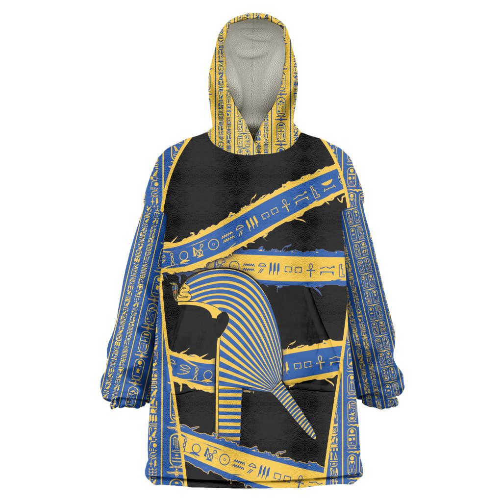 Egypt Nemyss Wearable Blanket Hoodie Ancient Mythology Pharaoh Royal