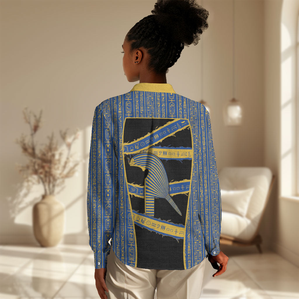 Egypt Nemyss Women Casual Shirt Ancient Mythology Pharaoh Royal