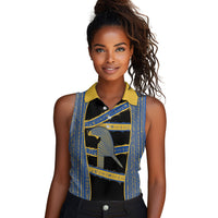 Egypt Nemyss Women Sleeveless Polo Shirt Ancient Mythology Pharaoh Royal