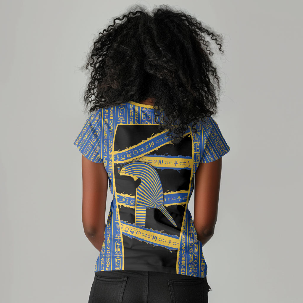 Egypt Nemyss Women V-Neck T-Shirt Ancient Mythology Pharaoh Royal