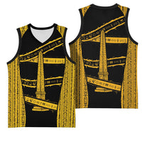 Egypt Obelisk Basketball Jersey Ancient Mythology Sacred Sun Pillar