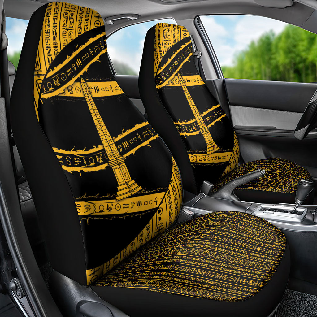 Egypt Obelisk Car Seat Cover Ancient Mythology Sacred Sun Pillar