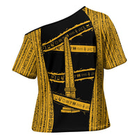 Egypt Obelisk Cross Shoulder Shirt Ancient Mythology Sacred Sun Pillar