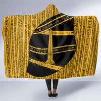 Egypt Obelisk Hooded Blanket Ancient Mythology Sacred Sun Pillar
