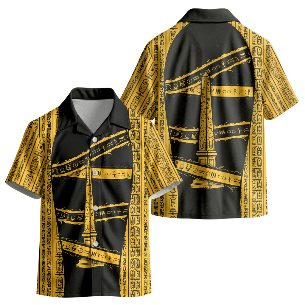 Egypt Obelisk Kid Hawaiian Shirt Ancient Mythology Sacred Sun Pillar DT05