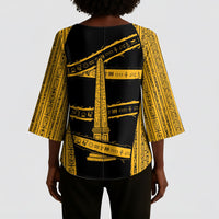 Egypt Obelisk Kimono Sleeve Blouse Ancient Mythology Sacred Sun Pillar
