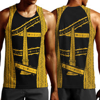 Egypt Obelisk Men Tank Top Ancient Mythology Sacred Sun Pillar