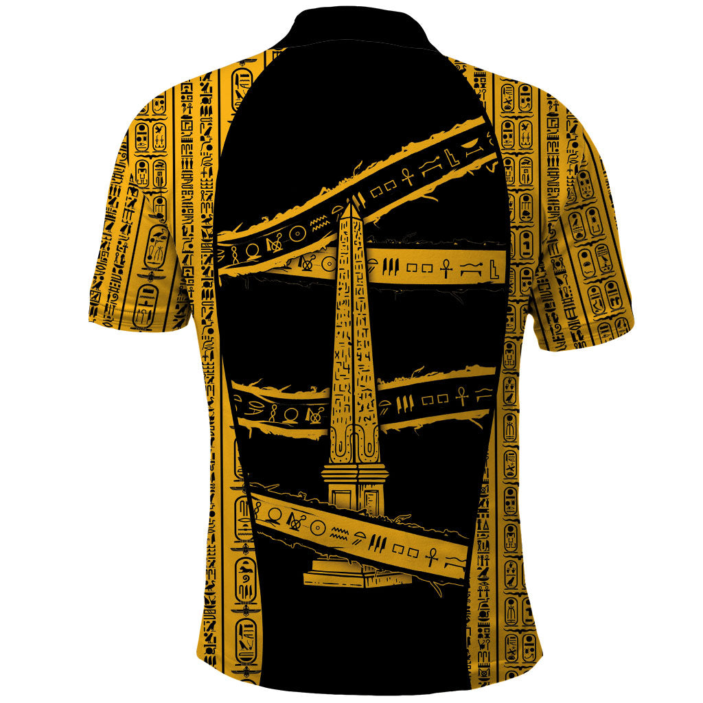 Egypt Obelisk Polo Shirt Ancient Mythology Sacred Sun Pillar
