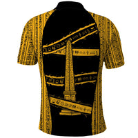 Egypt Obelisk Polo Shirt Ancient Mythology Sacred Sun Pillar