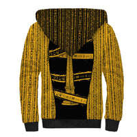Egypt Obelisk Sherpa Hoodie Ancient Mythology Sacred Sun Pillar