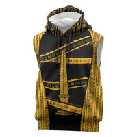 Egypt Obelisk Sleeveless Hoodie Ancient Mythology Sacred Sun Pillar