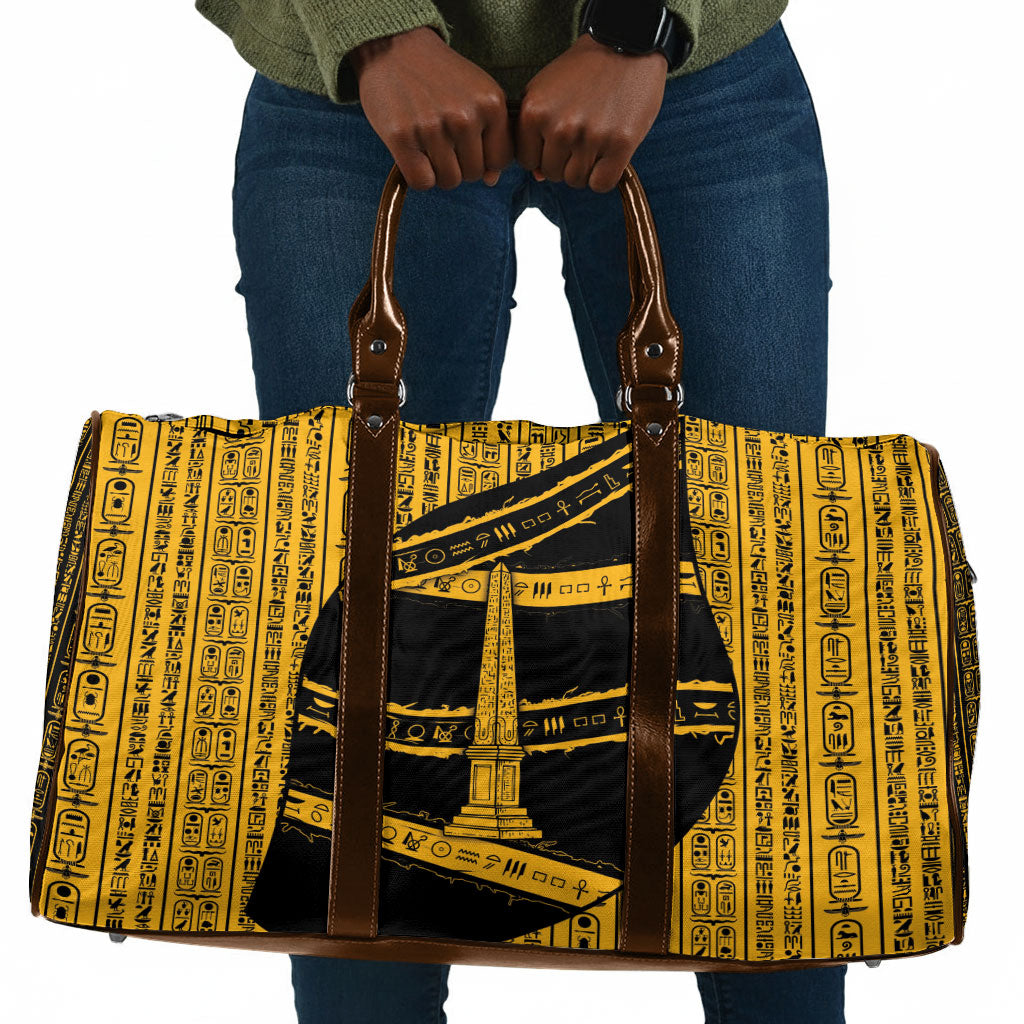Egypt Obelisk Travel Bag Ancient Mythology Sacred Sun Pillar